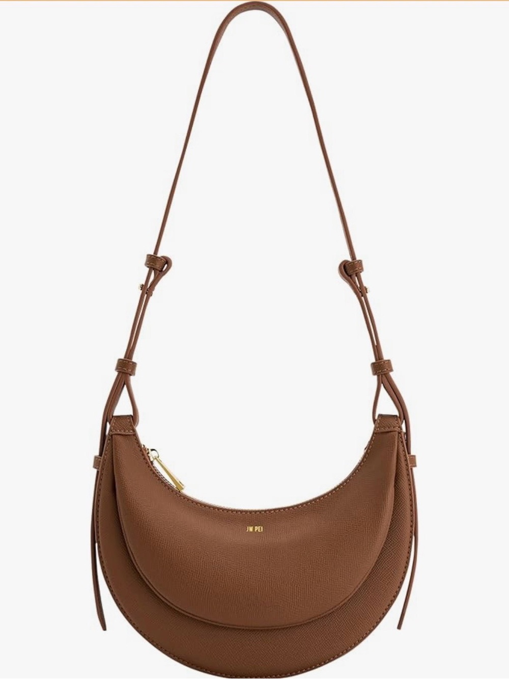 JW PEI Brown Crescent Crossbody Bag